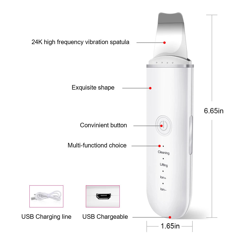 VitalGlow™ Ultrasonic Skin Scrubber